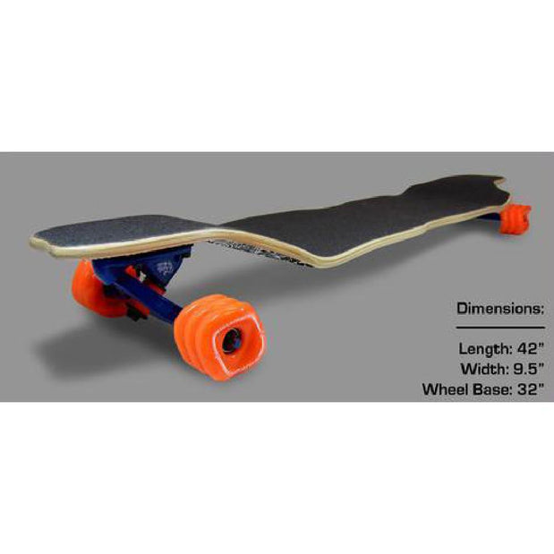 Shiver Drop Down Zombie Longboard 38 inch with Shark Wheels - Longboards USA