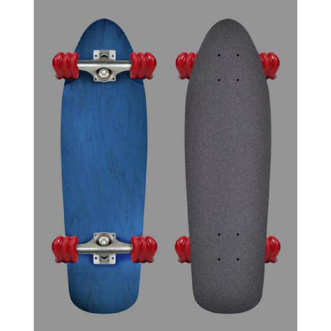 Shiver Guppy Blue Cruiser Longboard - 27" With Shark Wheels - Longboards USA