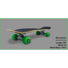 Shiver Guppy Blue Cruiser Longboard - 27" With Shark Wheels - Longboards USA