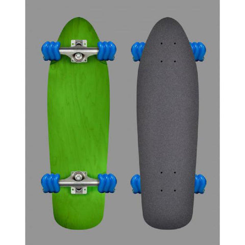 Shiver Guppy Longboard Cruiser Green - 27" With Shark Wheels - Longboards USA