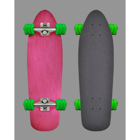 Shiver Guppy Pink Cruiser Longboard - 27" With Shark Wheels - Longboards USA