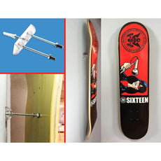 Sk8ology Skateboard Longboard Deck Display Wall Rack Bracket - Longboards USA