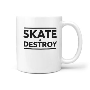 Skate & Destroy - Coffee Mug Gift for Skateboarder - Longboards USA