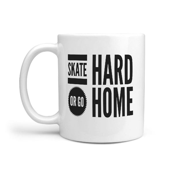 Skate Hard or Go Home - Funny Coffee Mug - Longboards USA