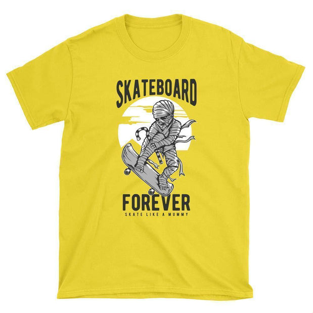 Skate like a Mummy Skateboard T-Shirt - Longboards USA