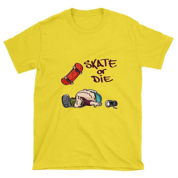 Skate or Die Skateboard T-Shirt - Longboards USA