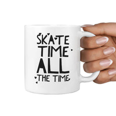Skate Time all the Time - Coffee Mug Skateboarder - Longboards USA