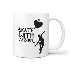Skate with Passion - Coffee Mug Skateboarder - Longboards USA