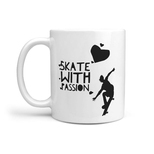 Skate with Passion - Coffee Mug Skateboarder - Longboards USA