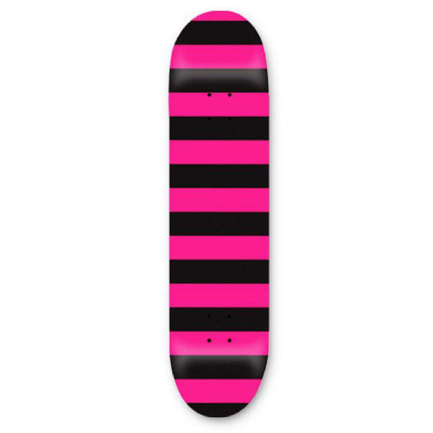 Skateboard 31" SDS Graphic - Fat Stripe - Neon Pink - 7.5" - Deck - Longboards USA