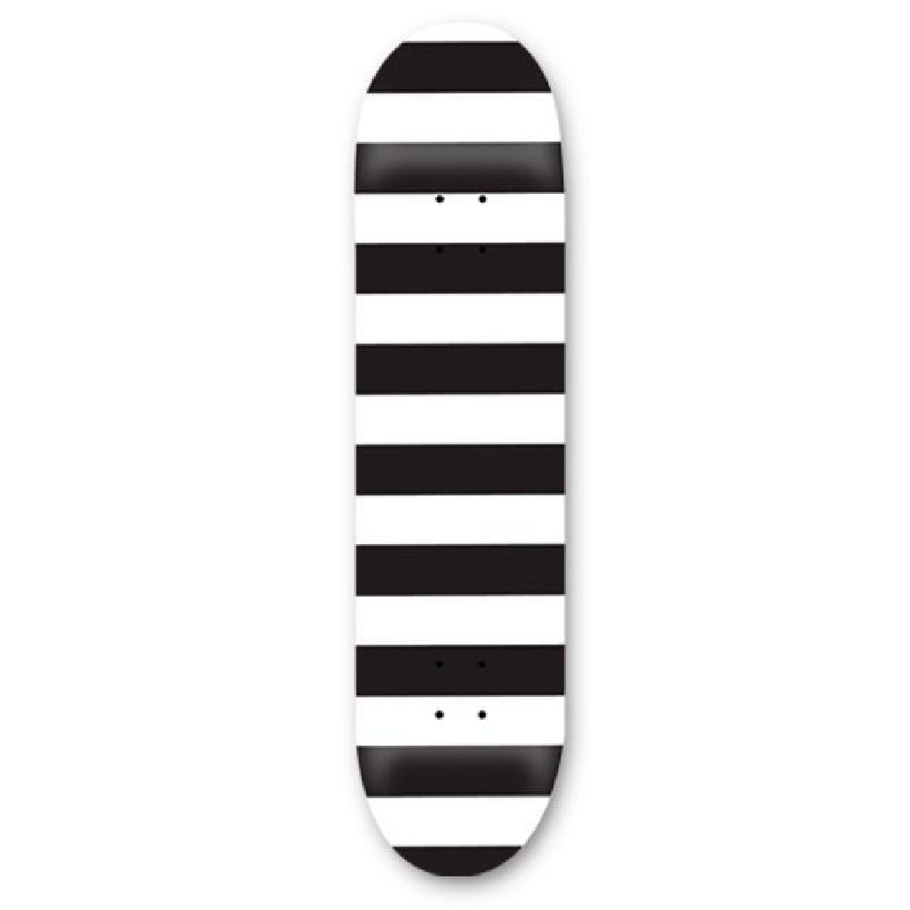 Skateboard 31" SDS Graphic - Fat Stripe - White - 7.5" - Deck - Longboards USA