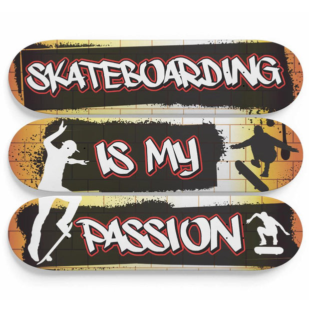Skateboarding Is My Passion - Skateboard Wall Art - Longboards USA