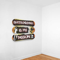 Skateboarding Is My Passion - Skateboard Wall Art - Longboards USA