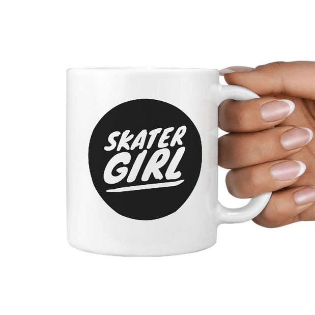 Skater Girl - Coffee Mug for Skateboarder Longboarder - Longboards USA