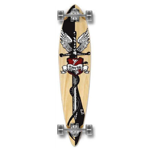 Smite Pintail Longboard 40 inch from Punked - Complete - Longboards USA