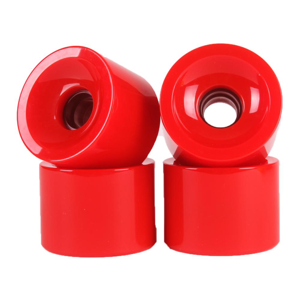 PATIKIL 70mm 78A Longboard Wheel Soft, 4 Pack Cruiser Wheels Street Wheels For Skateboards Skateboard Wheel Replacement Pu White