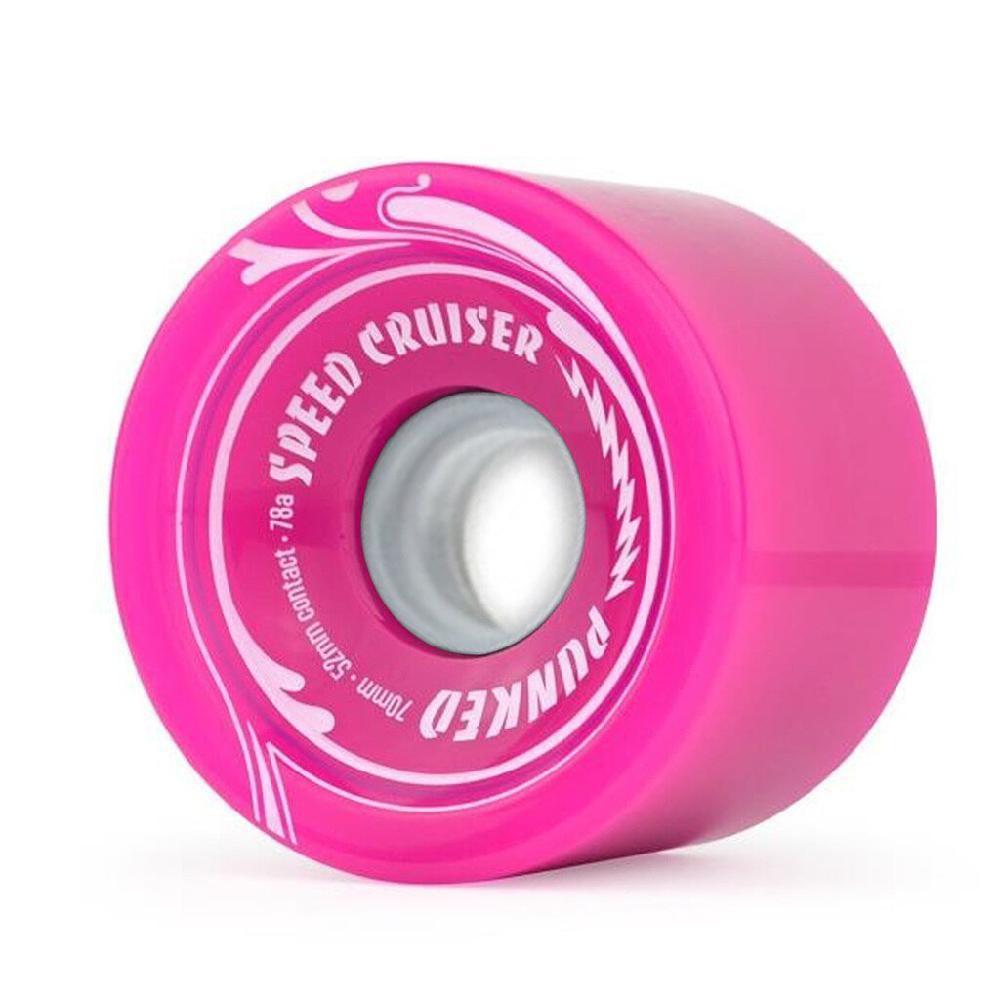 Speed Cruiser 70mm Longboard Wheels - Solid Pink - Longboards USA