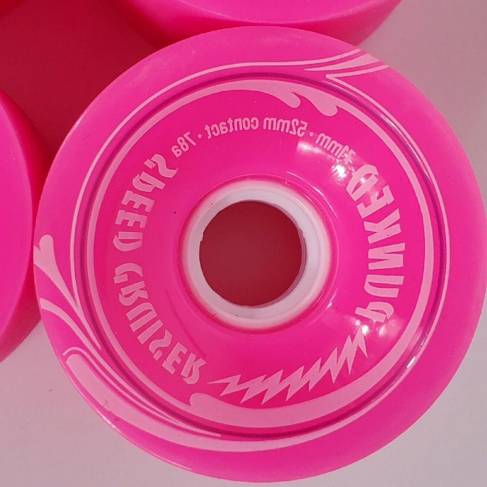 Speed Cruiser 71mm Longboard Wheels Solid Pink Longboards USA