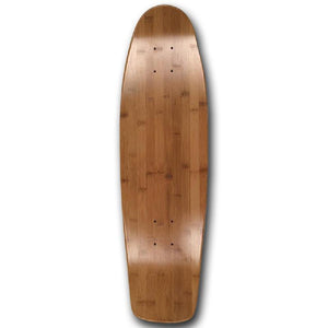 Square Tail Bamboo Cruiser Skateboard 28" x 8.25" - Deck - Longboards USA