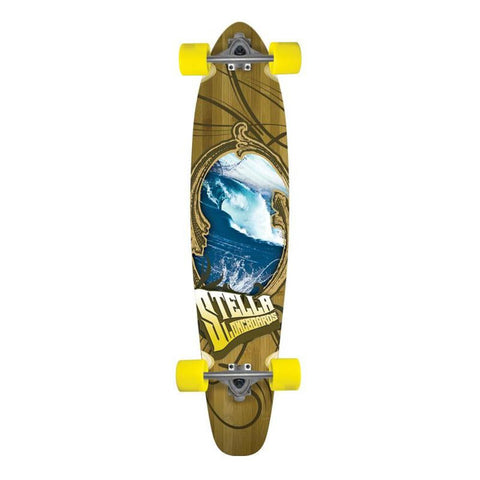 Stella Bamboo Kicktail Overflow 42 inch longboard - Complete - Longboards USA