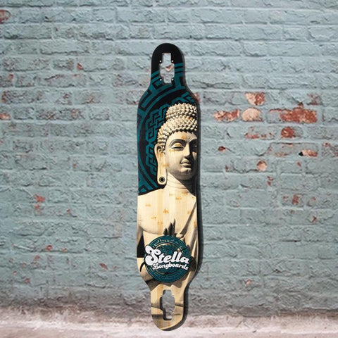 Stella  Chakra Buddha Drop Through Longboard 40 inch Deck - Longboards USA