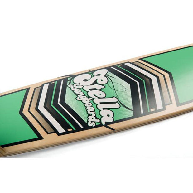 Stella Green Shield Kicktail Longboard 38 inch - Longboards USA