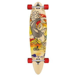 Stella Japanese Koi Pintail 42" Longboard Skateboard - Longboards USA