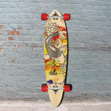 Stella Japanese Koi Pintail 42" Longboard Skateboard - Longboards USA