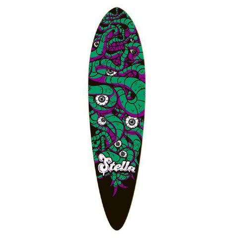 Stella Pintail Longboard Blunt Nose Big Squirm 38"Deck - Longboards USA