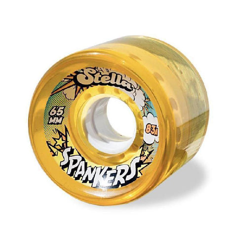 Stella Spankers Longboard Skateboard Wheels Gel Amber - Longboards USA