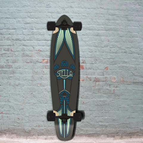 Stella Taj Mahal Mint Kicktail Longboard 42" Complete - Longboards USA