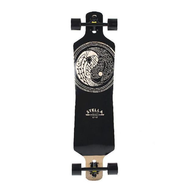 Stella Yin Yang Twin Drop Down Drop Through 40" Longboard - Longboards USA