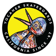 Stickers Yocaher Bird Octopus Wolf Logo - Longboards USA