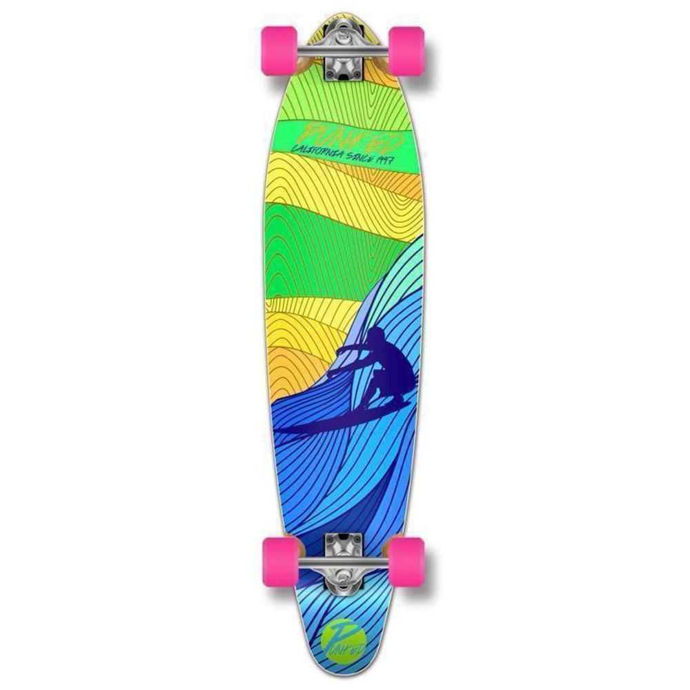 Surf's up 40" Kicktail Longboard from Punked - Complete - Longboards USA