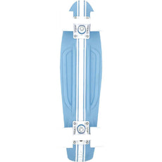 Swell 22" Stringer Powder Blue White Mini Skateboard - Longboards USA