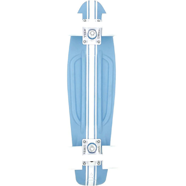 Swell Surfrider Airy Blue/White 28" Cuiser Skateboard - Longboards USA