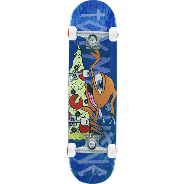 Toy Machine Pizza Shredder Sect in Blue 7.75" Skateboard - Longboards USA