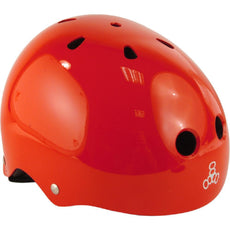 Triple 8 Certified Sweatsaver Helmet Red Gloss Skate Helmet - Longboards USA