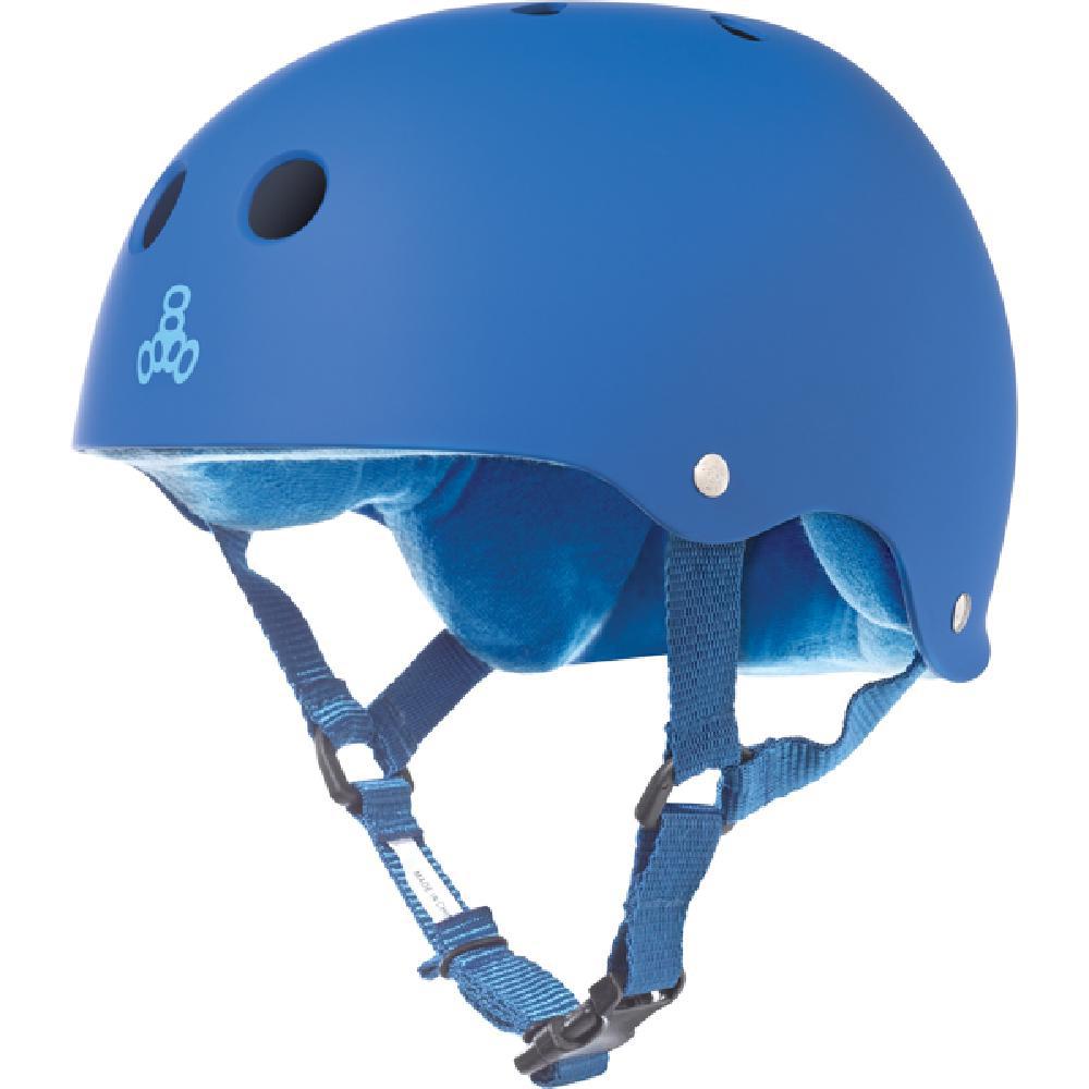 Triple 8 Sweatsaver Royal Rubber Skate Helmet - Longboards USA