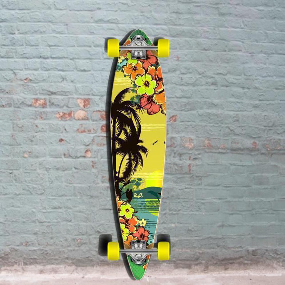 Punked Tropical Day Pintail Longboard Aloha 40