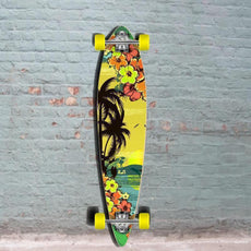 Tropical Day Pintail Longboard 40 inch from Punked - Complete - Longboards USA