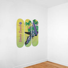 Venice Beach, Hotel, Motorcycle and Surf | Skateboard Wall Art, Mural & Skate Deck Art | Home Decor | Wall Decor - Longboards USA