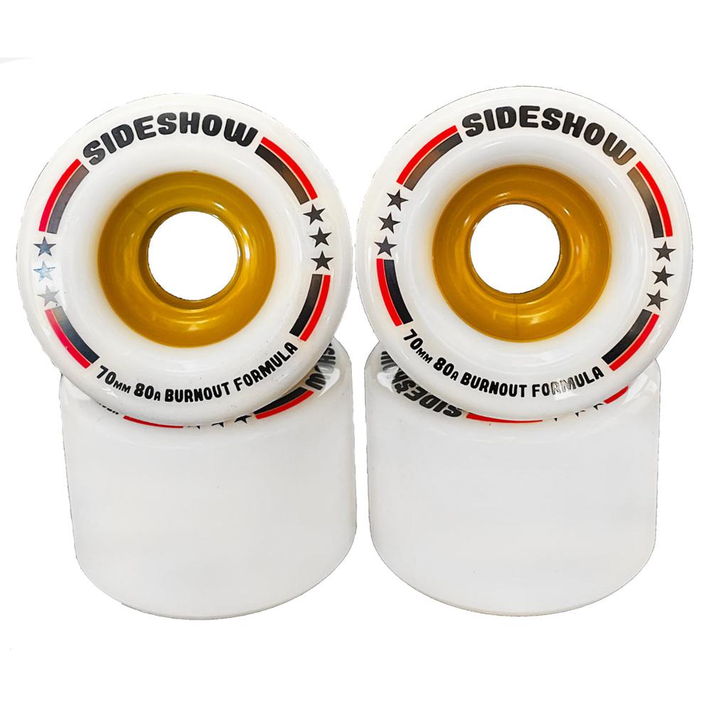 Venom SideShow 70mm/80A in White Longboard Wheels - Longboards USA