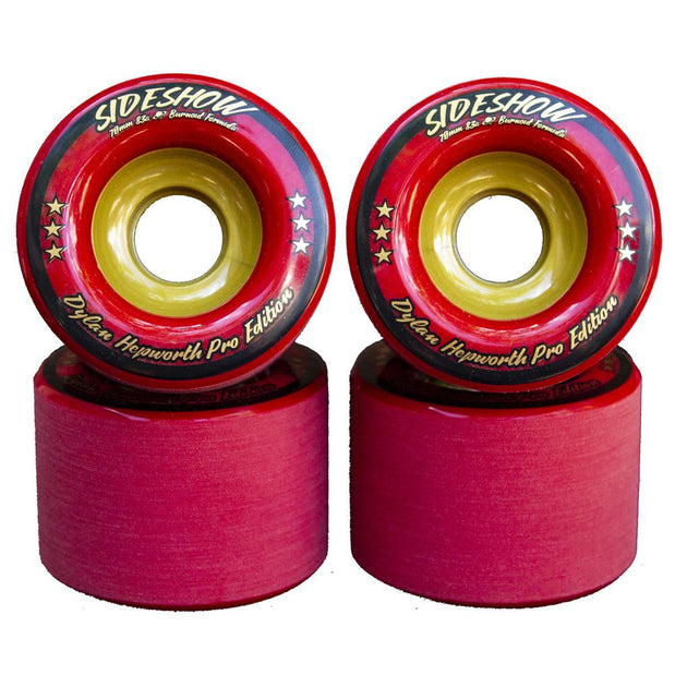 Venom SideShow 70mm/83A Dylan Hepworth Pro Edition Red Longboard Wheels - Longboards USA