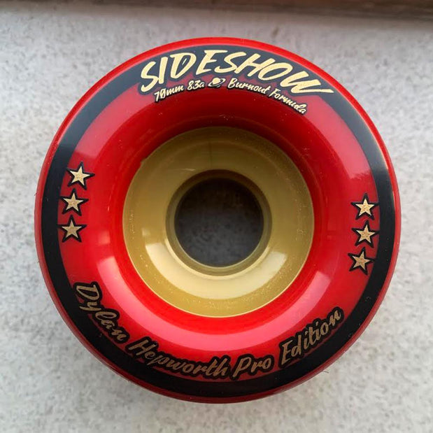 Venom SideShow 70mm/83A Dylan Hepworth Pro Edition Red Longboard Wheels - Longboards USA