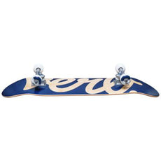 Verb Script Logo Gold/Navy 8.125" Complete Skateboard - Longboards USA
