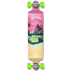 VW Pink N' Mint Drop Down Longboard 41 inches Complete - Longboards USA