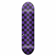 Yocaher Checker Purple - Skateboard Deck - Longboards USA