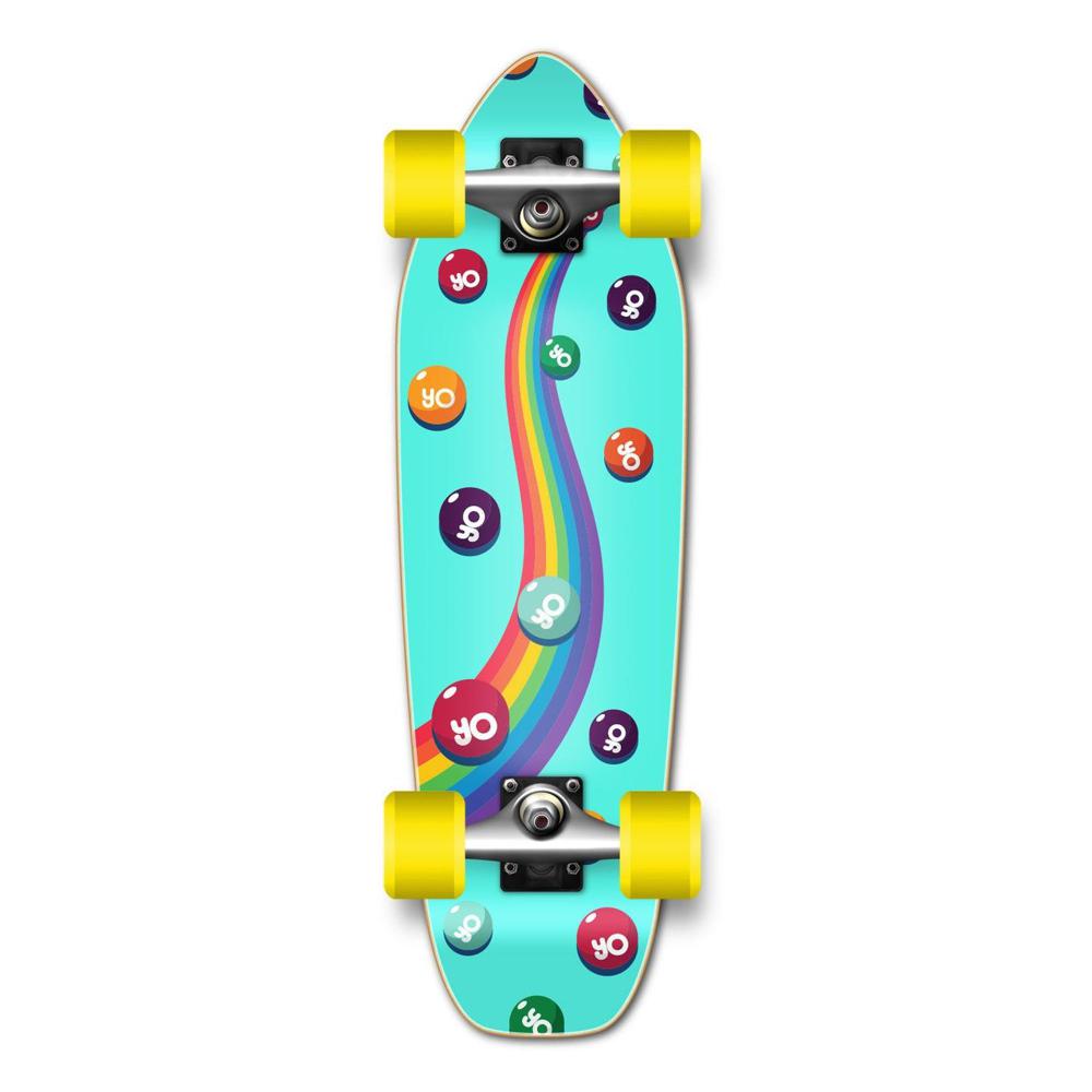 Longboard, 8-laags esdoornhout, cruiser, compleet skateboard, longboards voor meisjes, volwassenen, jonge beginners, met T-tool en PU-wielen (blauw en paars Longboard, 8-laags esdoornhout, cruiser, compleet skateboard, longboards voor meisjes, volwassenen, jonge beginners, met T-tool en PU-wielen (blauw en paars