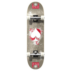 Yocaher Graphic Complete 7.75" Skateboard - Ace Grey - Longboards USA